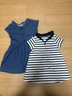 Petit Bateau ワンピース　2点セット 24m