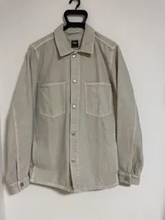 ZARA ベージュ シャツジャケット Mサイズ デニム素材