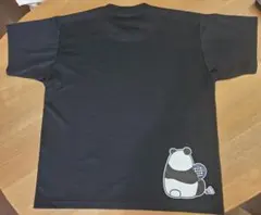 YONEX　TシャツバドミントンM　パンダ休憩中　ブラック　練習着