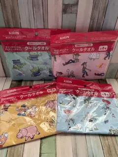 KIRIN ディズニークールタオル 4枚セット　ノベルティ