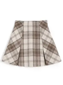 GRL インパン裏地付きチェック柄プリーツスカート