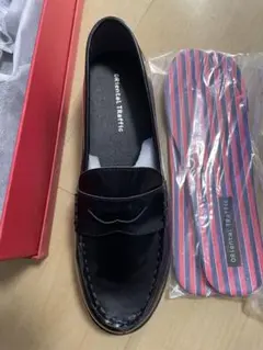 未使用　通学　Oriental Traffic 黒 ローファー　25.5㎝