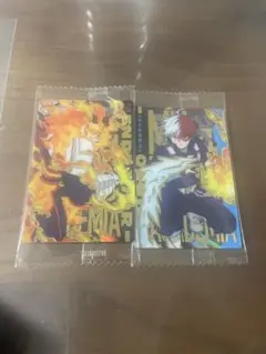 僕のヒーローアカデミア　ウエハウス 轟焦凍　轟炎司　レアカード