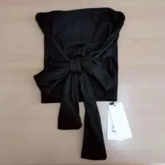 ◉新品◉ SHEIN Dazy リボン リブ タイト ベアトップ ブラック S