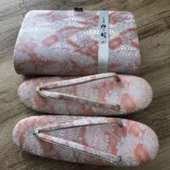 新品　未使用　佐賀錦　草履　鞄セット