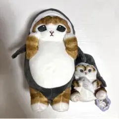 mofusand モフサンド サメにゃん BIG ぬいぐるみ　上手に立てるよ