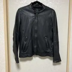 ナノユニバース　シングルライダース　黒 レザー