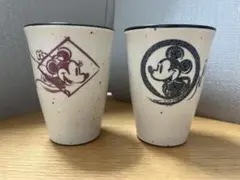 ミッキー・ミニー 陶器カップ 2個セット　※2/11まで