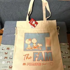 【新品未使用品】スヌーピー　帆布2WAYトートバッグ