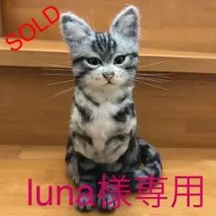 luna様専用  羊毛フェルト オーダー ハンドメイド 猫 アメショー 特大