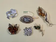 LIERRE ブローチ その他まとめ売り6点セット