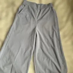 Lサイズ ガウチョパンツ ブルーグレー