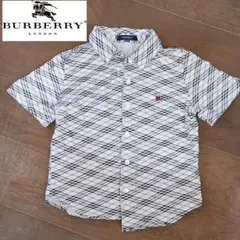 BURBERRY チェック柄 半袖シャツ 140A