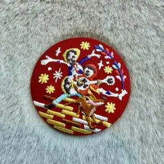 ディズニーキャラクター刺繍缶バッチ　リメンバーミー