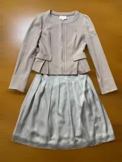 NATURAL BEAUTYセレモニースーツ 3点セット くすみピンク S