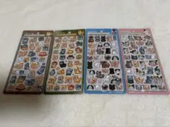 ボンボンドロップシール 和柄 柴犬 ほっこり 和犬 和猫 4枚セット