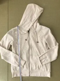 【INGNI￼￼￼￼】生成りレースパーカー