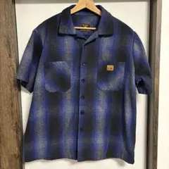 FB COUNTY シャツ M チェック柄　オンブレ　ウールのサムネイル