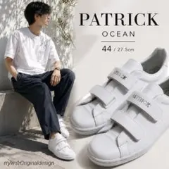 美品♪ PATRICK OCEAN ベルクロ スニーカー ホワイト 27.5cmのサムネイル