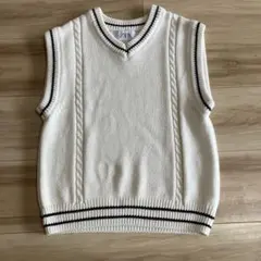 ZARA ケーブル編みベスト 140