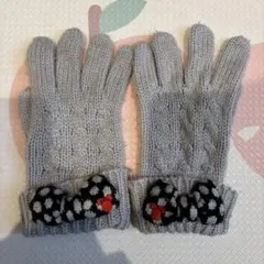 東京ディズニーリゾート ニット手袋 グレー