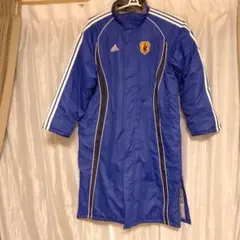 adidas 日本代表 ベンチコート 青