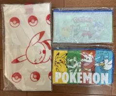 ポケモン 読売新聞　3点セット　ポーチ トート　ペンケース　ピカチュウ
