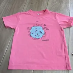 mont-bell ピンク Tシャツ 動物イラスト