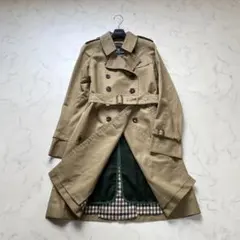 美品✨アクアスキュータム トレンチコート ライナー付き 緑 8 大きいサイズ