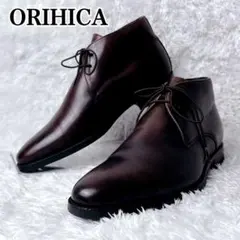 【極美品✨】ORIHICA オリヒカ チャッカブーツ ダークブラウン 軽量 本革のサムネイル
