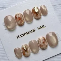 ハンドメイドネイルチップ✩.*˚ベリーショート✩.*˚マグネットネイル✩.*˚