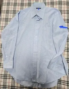 BURBERRY青系 チェック柄 長袖シャツ