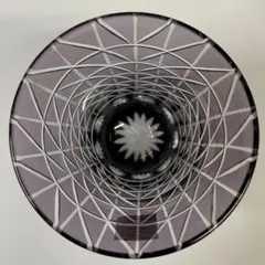 江戸切子 スカイツリー紋様 タンブラー 1客 江戸紫 すみだ江戸切子館 未使用品