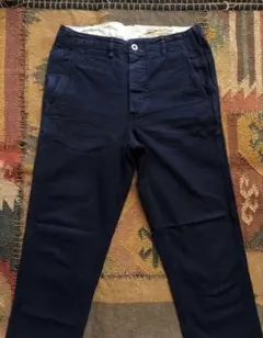 BONCOURA インディゴ染ヘリンボーンパンツ 30