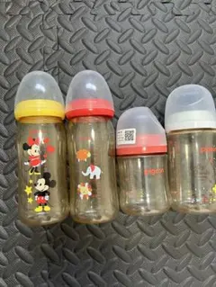 全品値下げ中★様専用 Pigeon ミッキー・マウス 哺乳瓶 4本セット