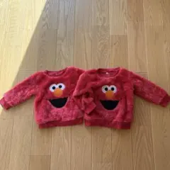 エルモ もこもこトレーナー 80cm、90cmセット