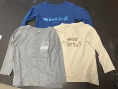 【mont-bell】長袖Tシャツ 3枚セット 120cm
