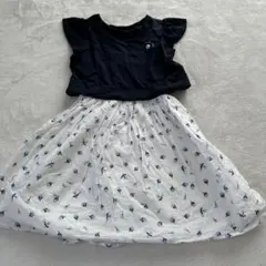 kate spade 半袖ワンピース 130 ネイビー　花柄