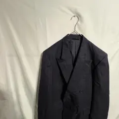 Christian Dior ストライプ　ダブル　テーラード　ジャケット　紺