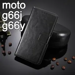 moto g66j/g66y 5G 手帳型 ブラック スマホケース
