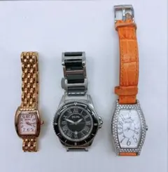 フォリフォリ 腕時計 3点 まとめ レディース クォーツ FolliFollie