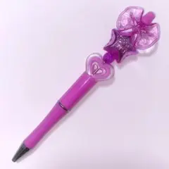 【No.9】カスタムボールペン 地雷系 平成女児 ハート リボン 星 ピンク
