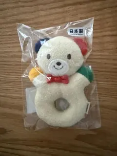【新品】ミキハウス miki HOUSE クマ型ラトル 日本製のサムネイル