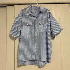 perushu ストライプ 半袖シャツ Mサイズ