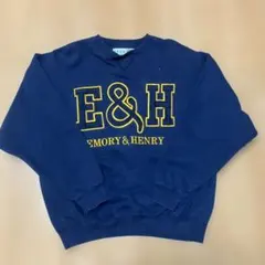 古着 GEAR BIG COTTON スウェット　カレッジ 肉厚 L