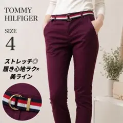 TOMMY HILFIGER 4 ワインレッド 美ラインパンツのサムネイル