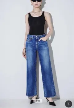 新作RED CARD 35th Anniv. Wide ワイドデニム25サイズ