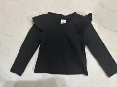 SHEIN ブラック フリル ニット 6-9M