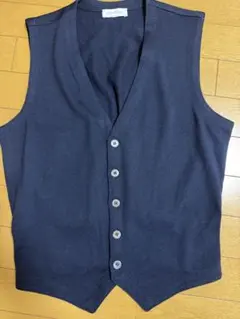 GRAN SASSO グラン サッソ ベスト　46 イタリア製　ネイビー