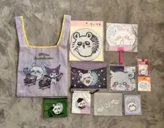 ちいかわ　モモンガまとめ売り　エコバッグ　うちわ　ハンカチ　タオル　巾着　シール